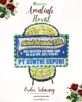 Papan Bunga Duka di Plaju Darat