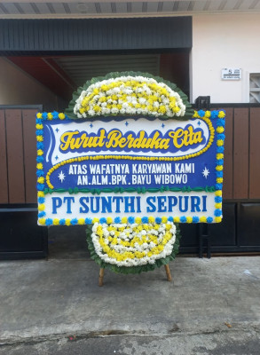 Papan Bunga Duka di Plaju Darat