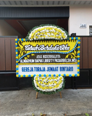 Papan Bunga Duka di Plaju Darat